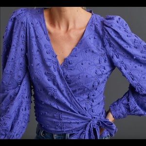 Anthropologie seen worn kept Idah Wrap Blouse 12 / xl